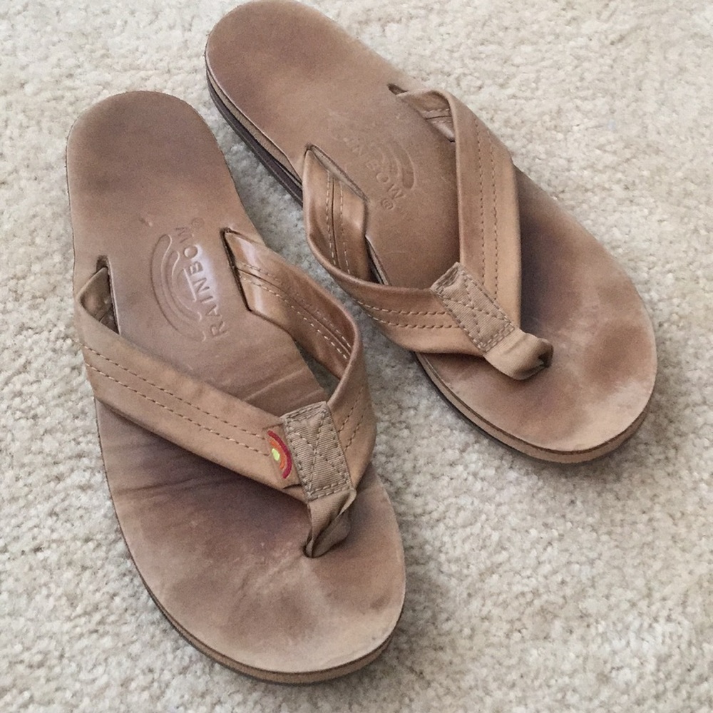 Premier Leather Double Layer Rainbow Sandals. - image 1